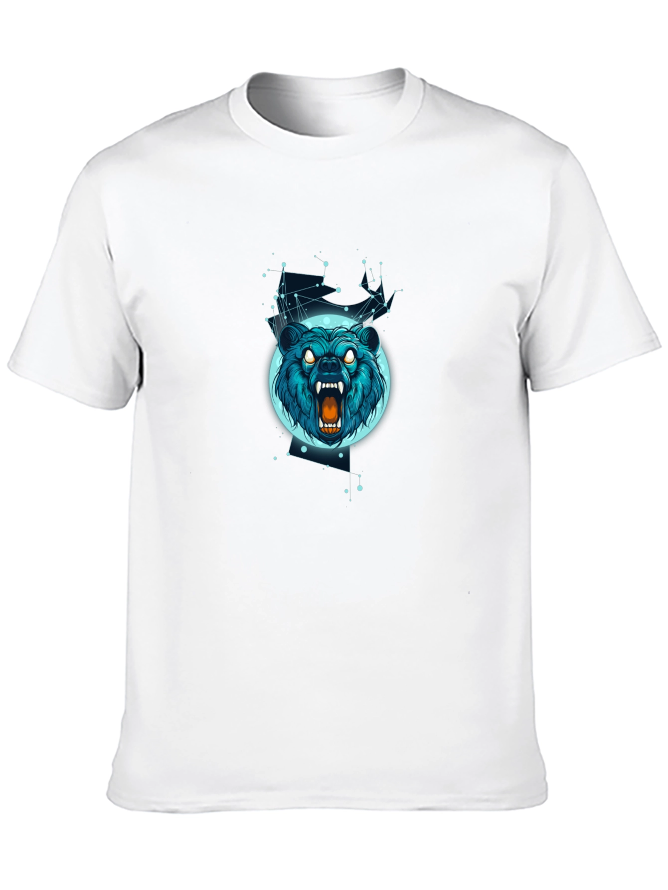 Bear Constellation Graphic Tee - Black