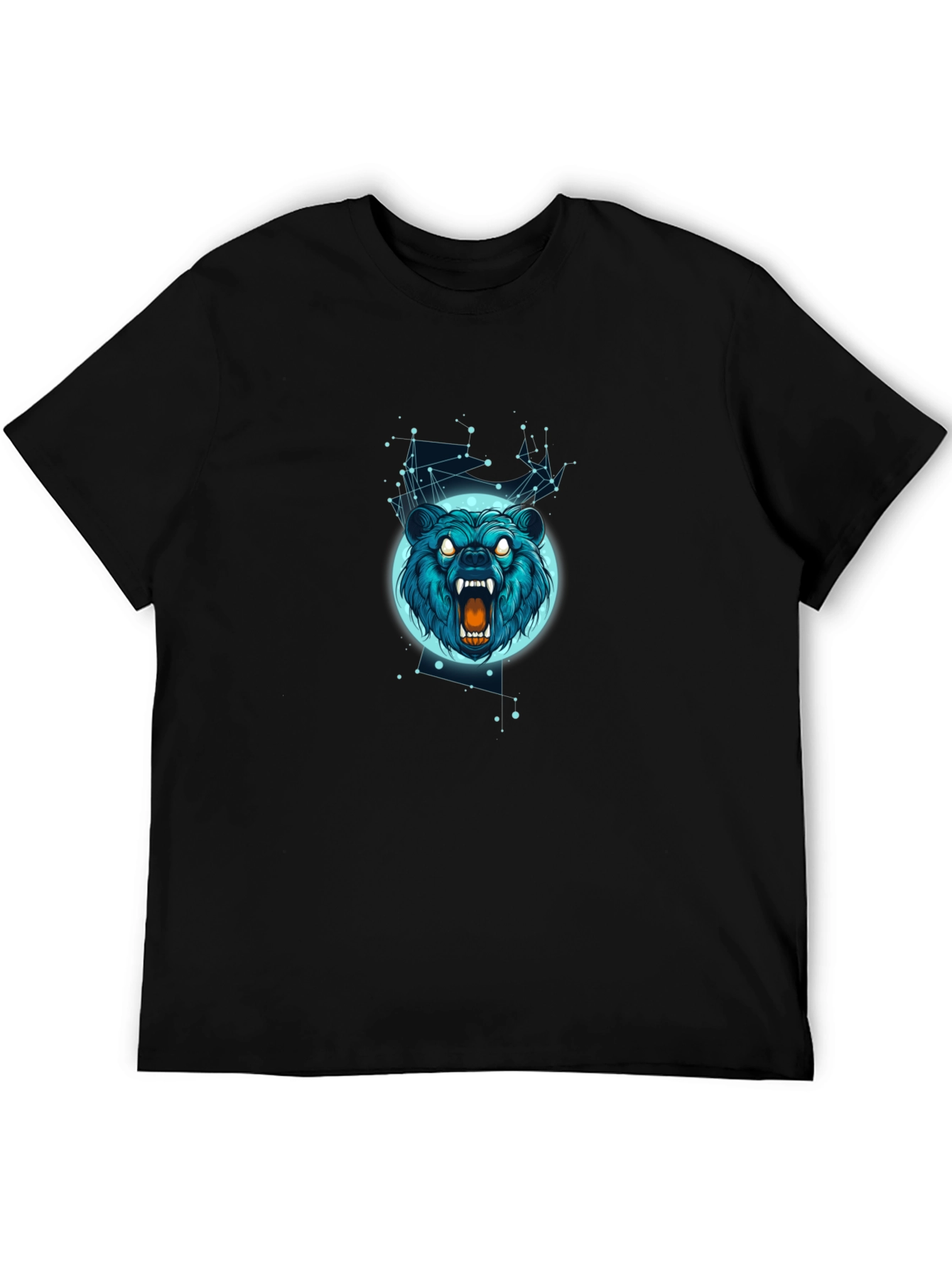 Bear Constellation Graphic Tee - Black