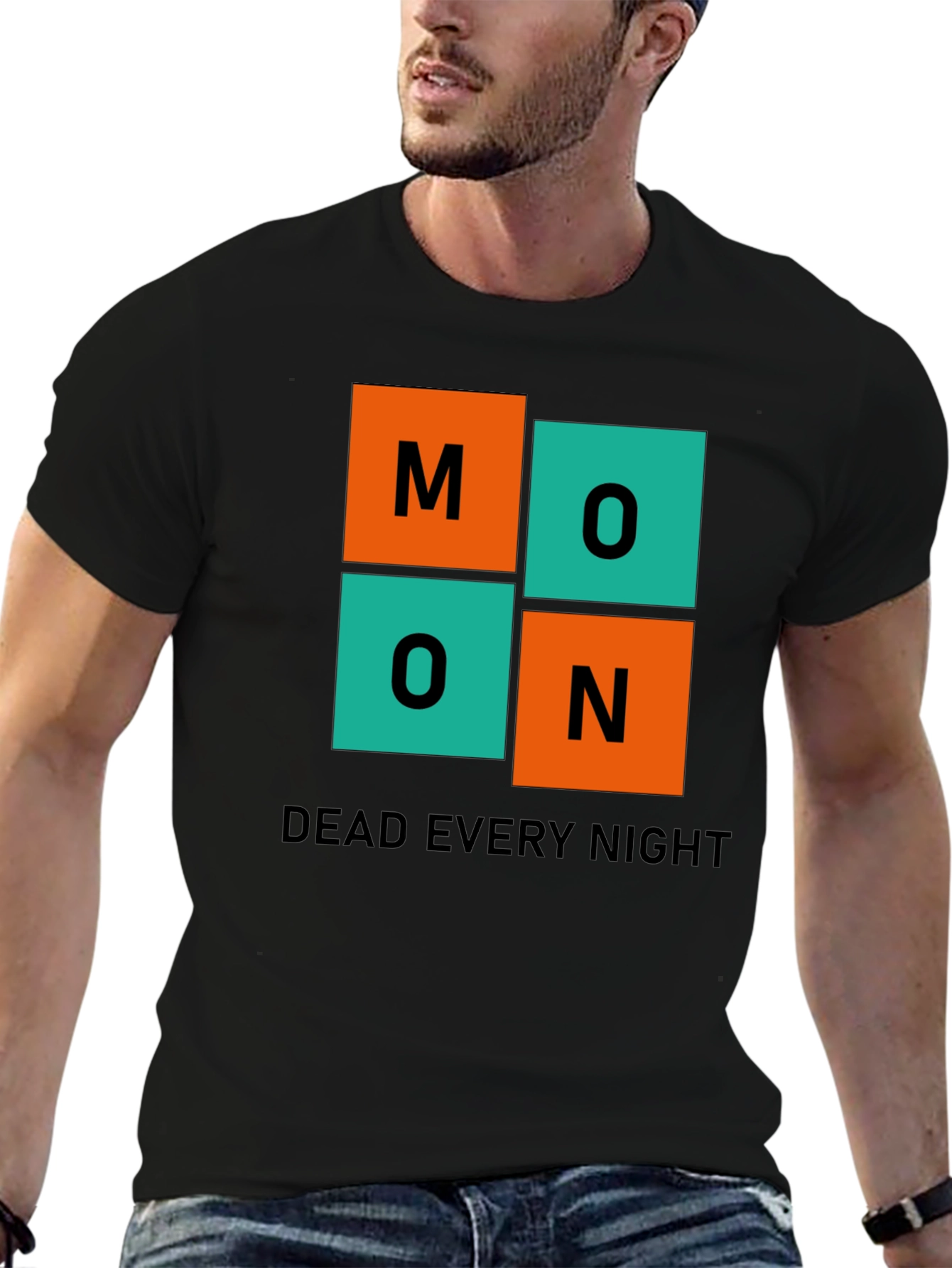 Moon Dead Every Night Graphic T-Shirt