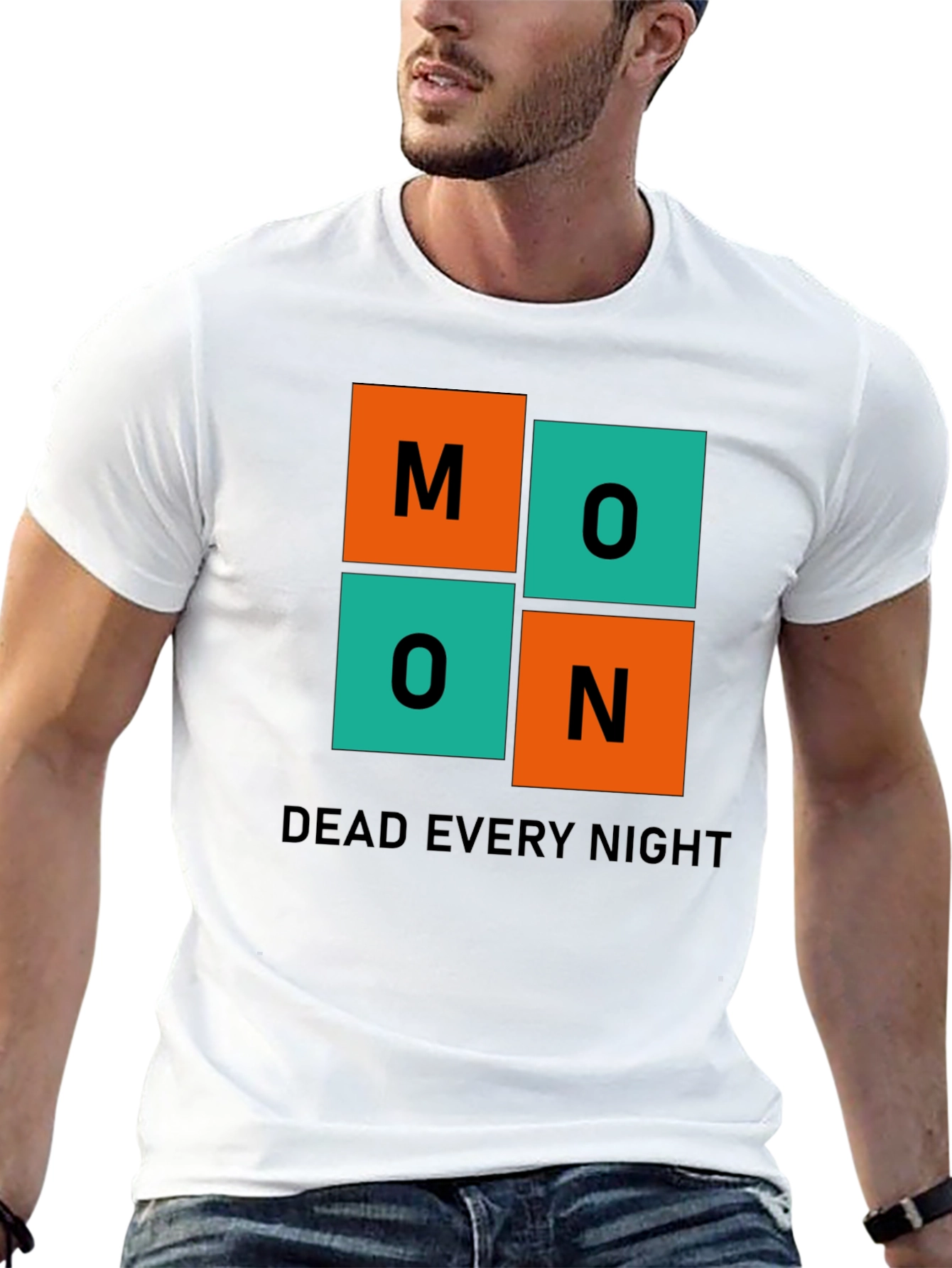 Moon Dead Every Night Graphic T-Shirt