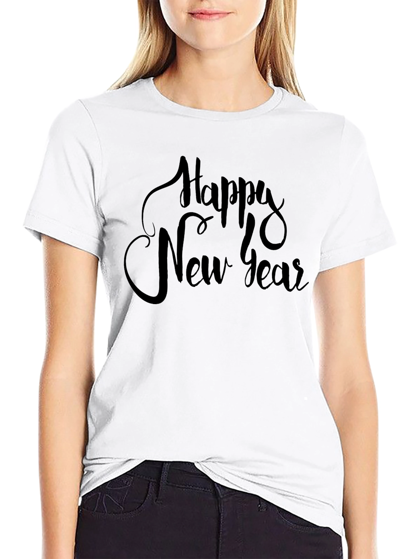 Happy New Year Black T-Shirt
