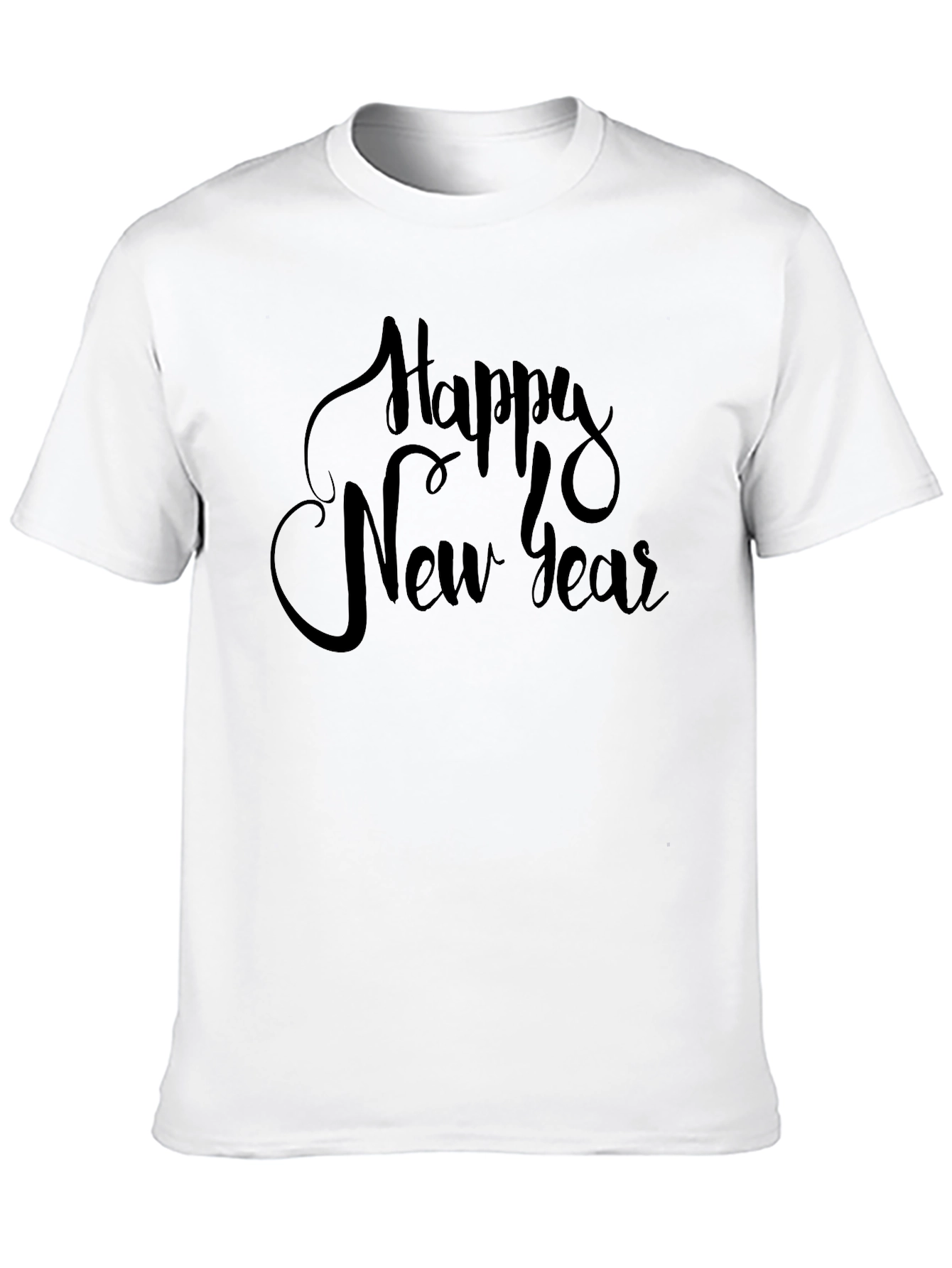 Happy New Year Black T-Shirt