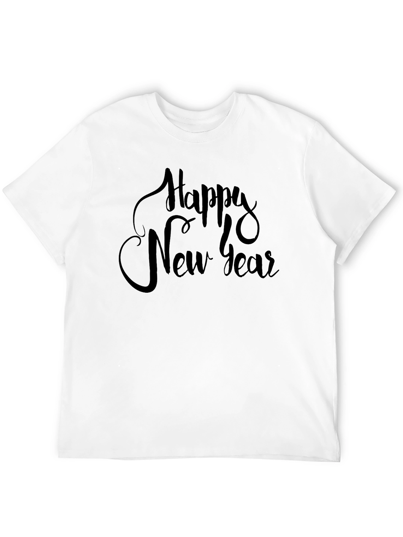 Happy New Year Black T-Shirt