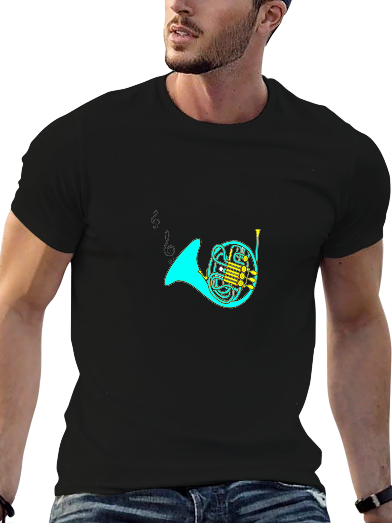 French Horn T-Shirt - Musicians Tee