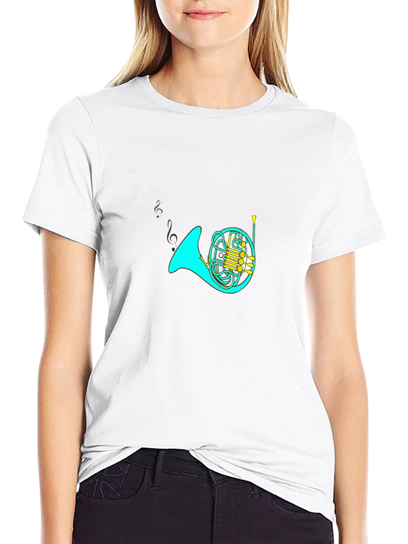 French Horn T-Shirt - Musicians Tee