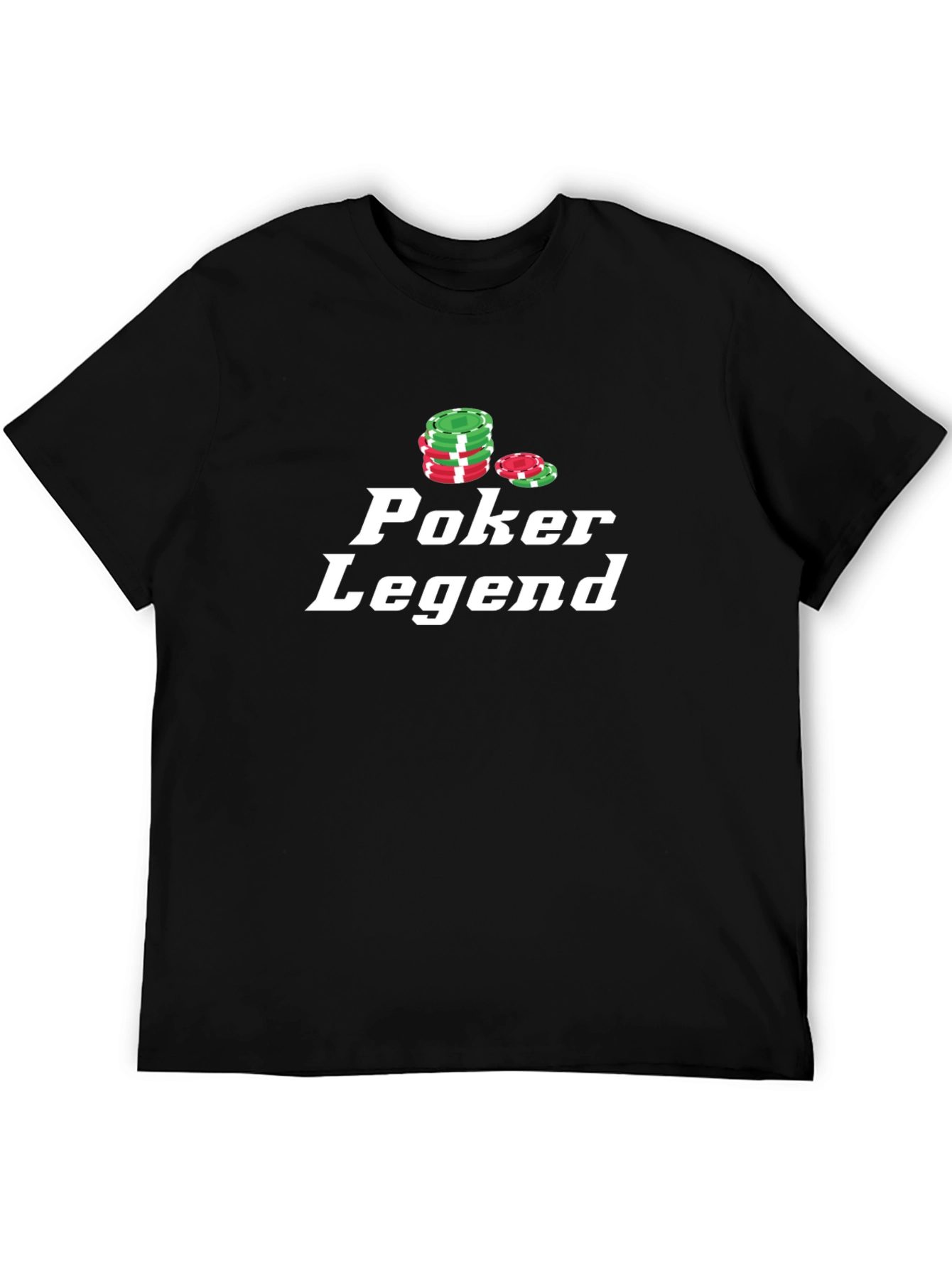 Poker Legend T-Shirt - Black Graphic Tee