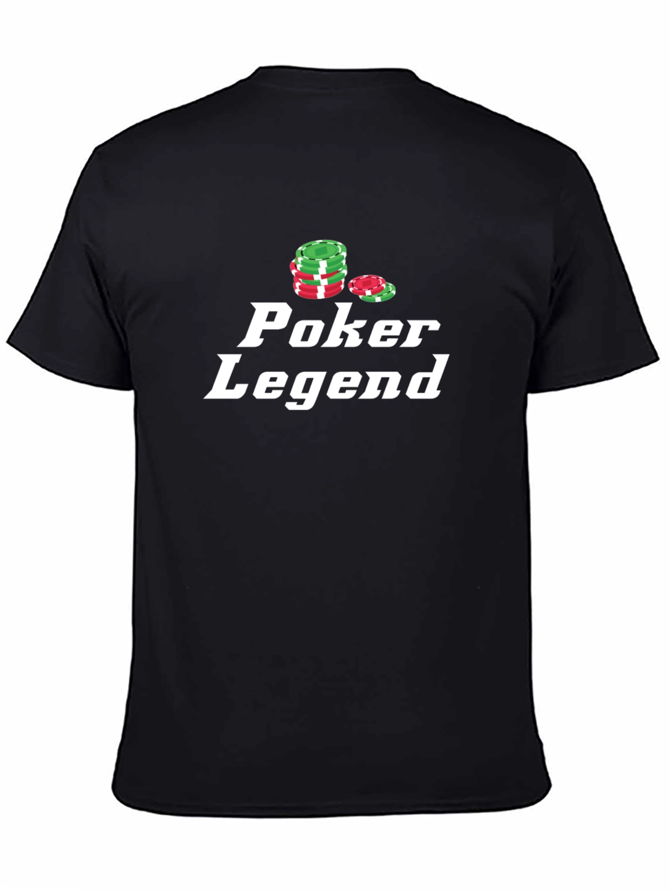 Poker Legend T-Shirt - Black Graphic Tee