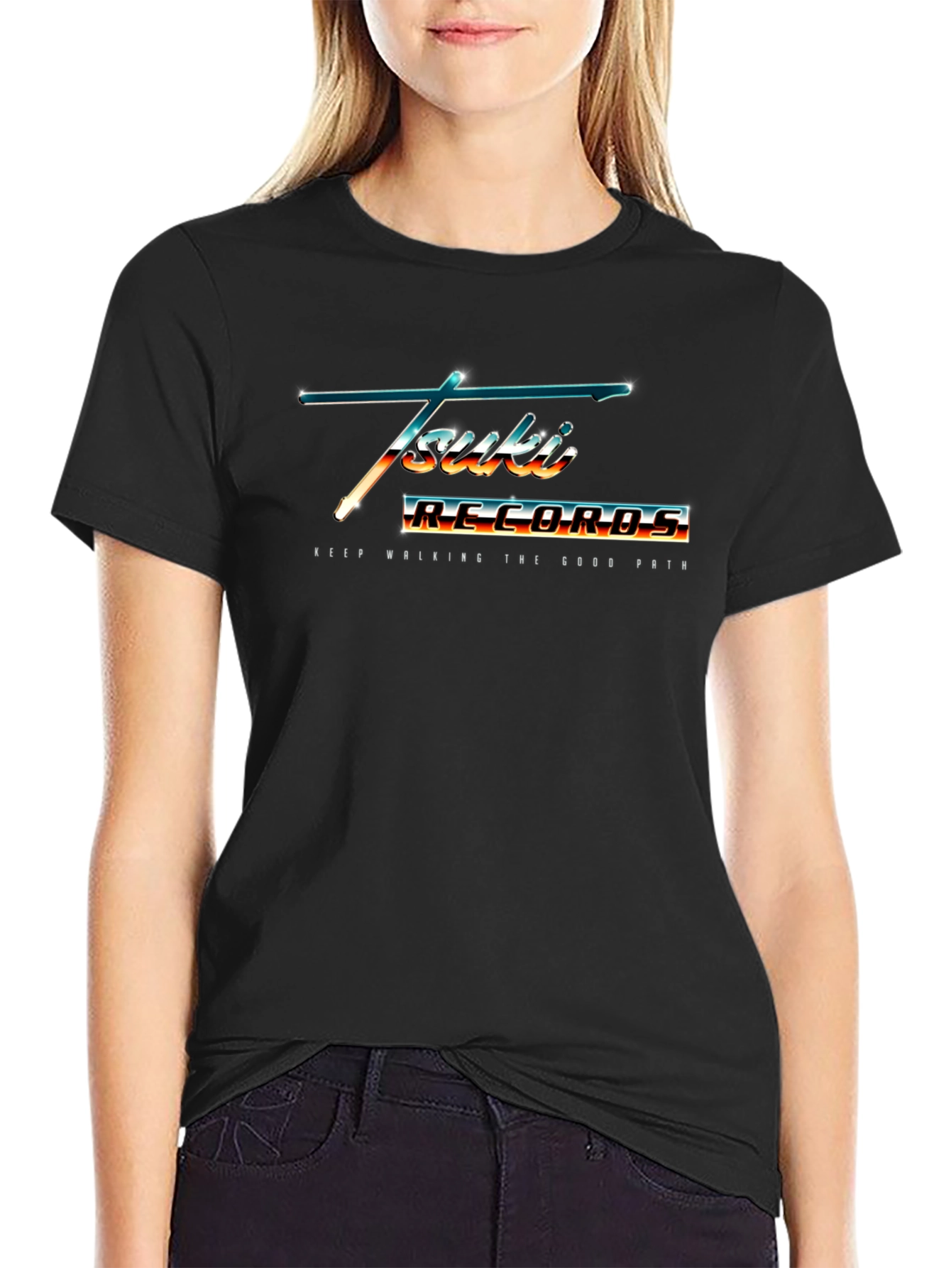 Tsuki Records Retro Graphic T-Shirt