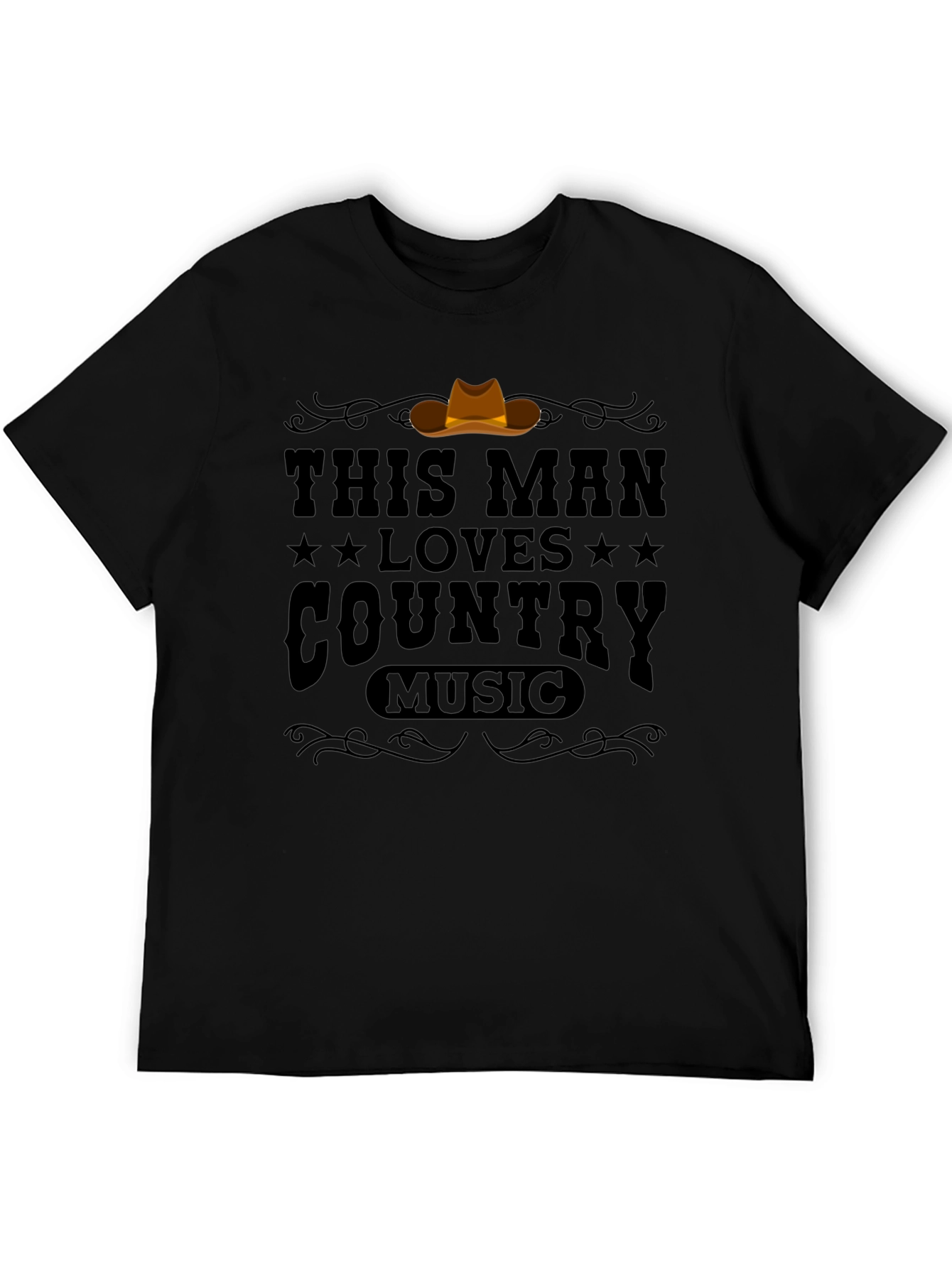 This Man Loves Country Music Graphic T-Shirt