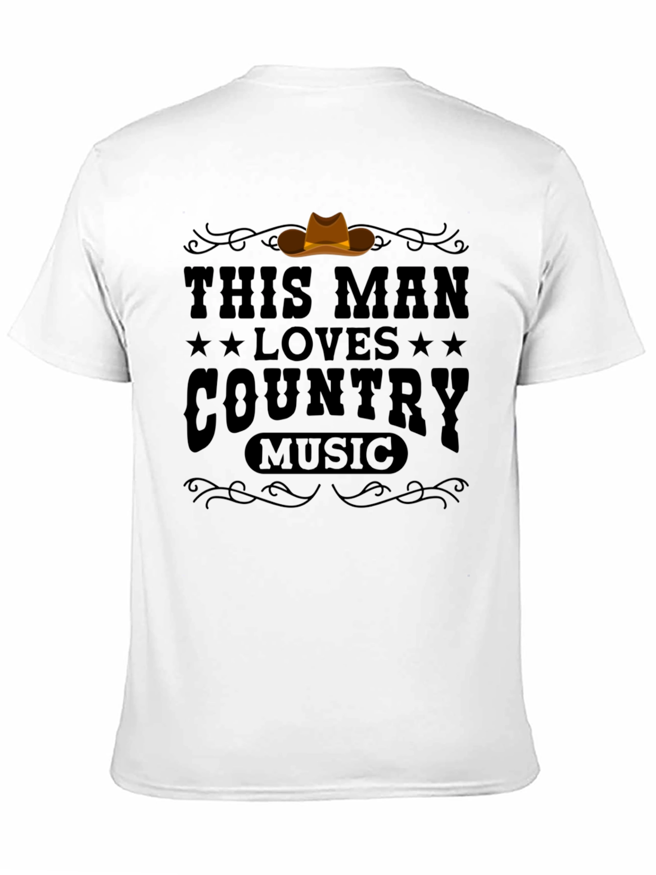 This Man Loves Country Music Graphic T-Shirt