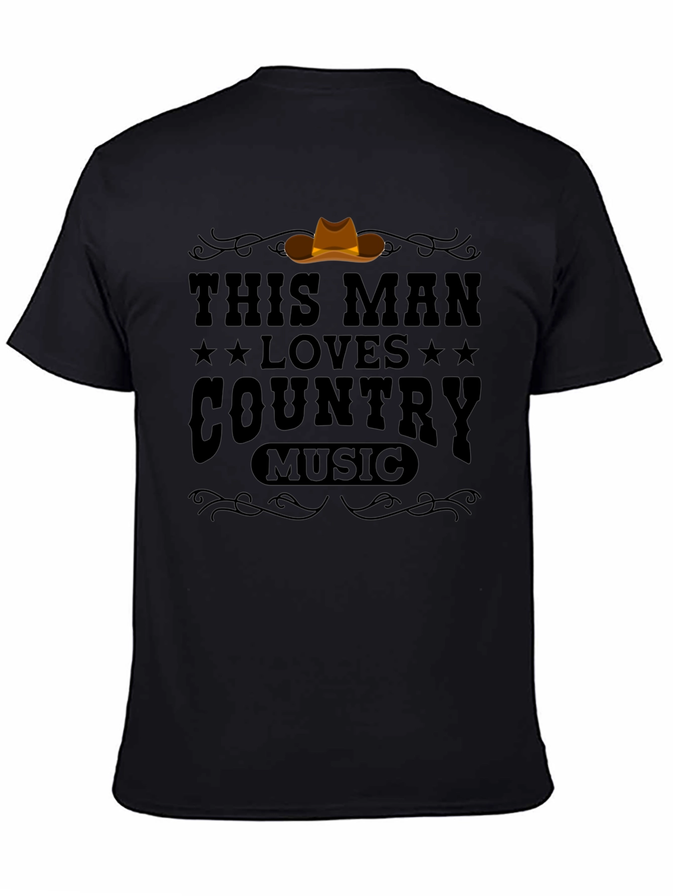 This Man Loves Country Music Graphic T-Shirt