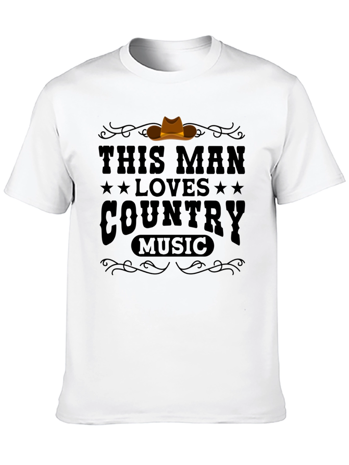This Man Loves Country Music Graphic T-Shirt