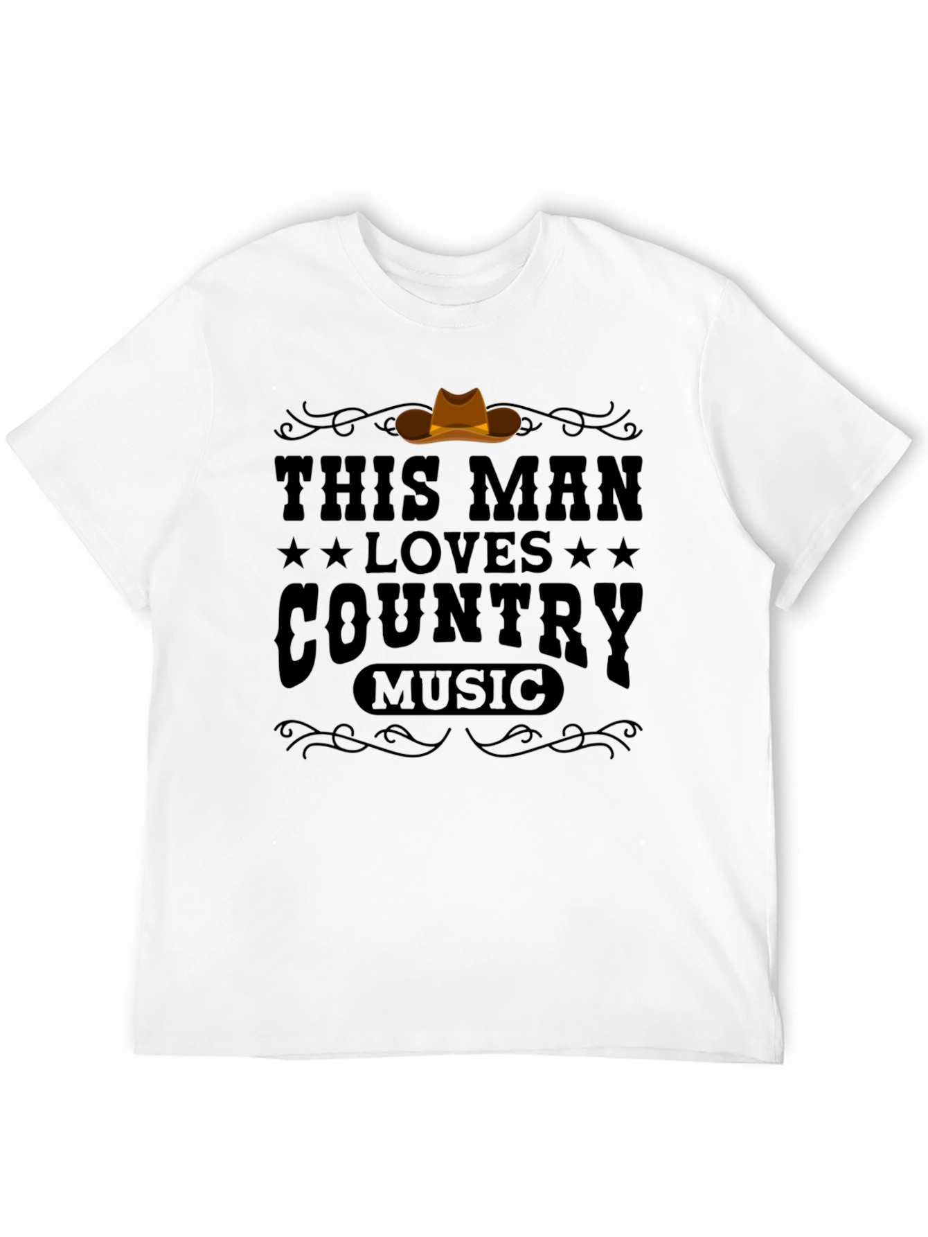 This Man Loves Country Music Graphic T-Shirt