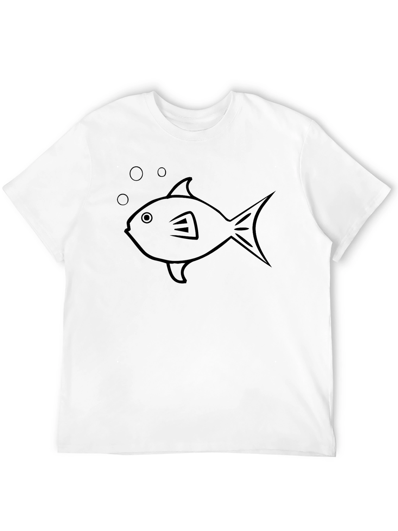 Black Fish Graphic Tee - Casual Comfort