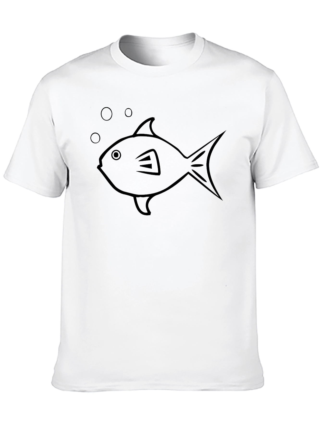 Black Fish Graphic Tee - Casual Comfort