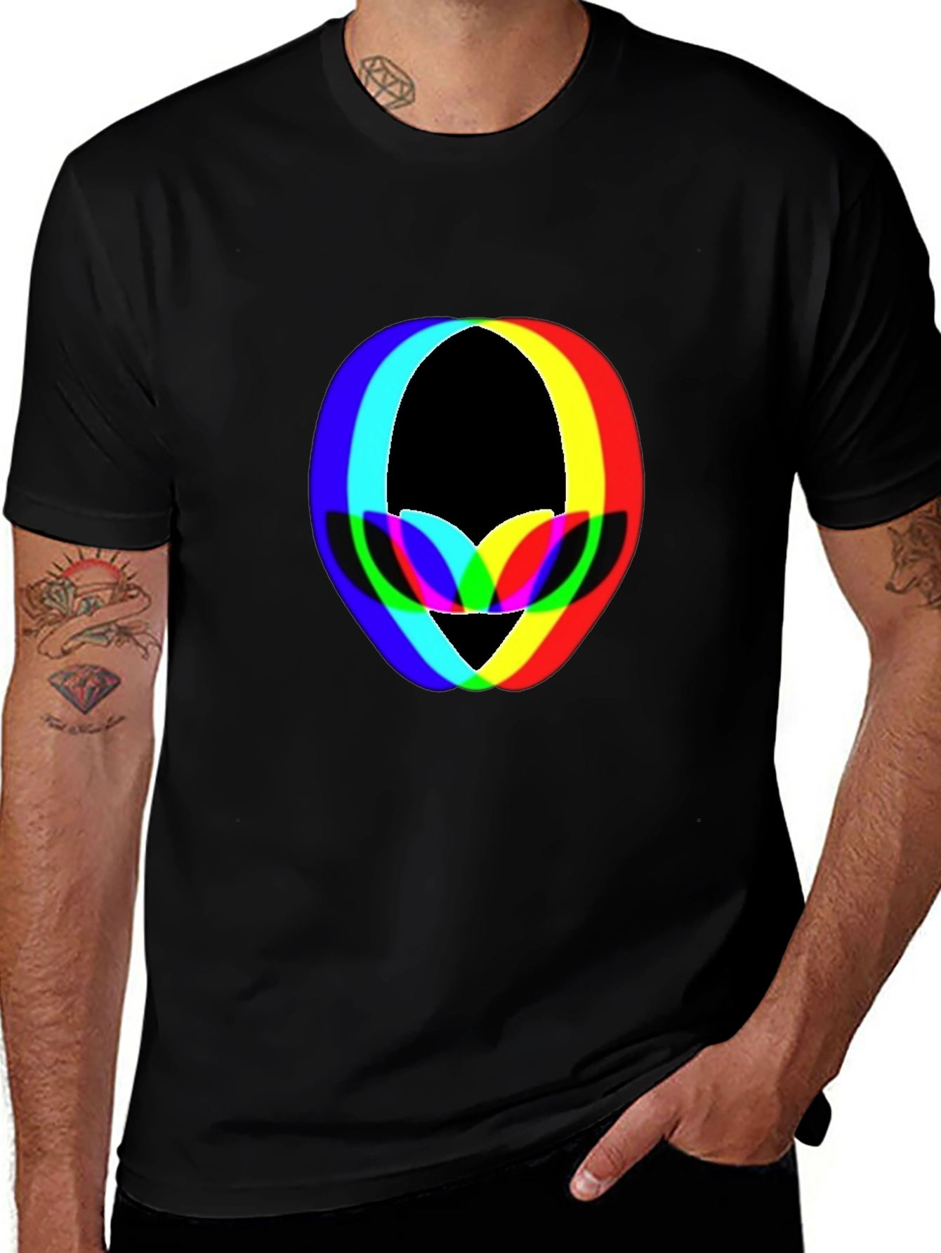 Retro Alien Head Graphic T-Shirt