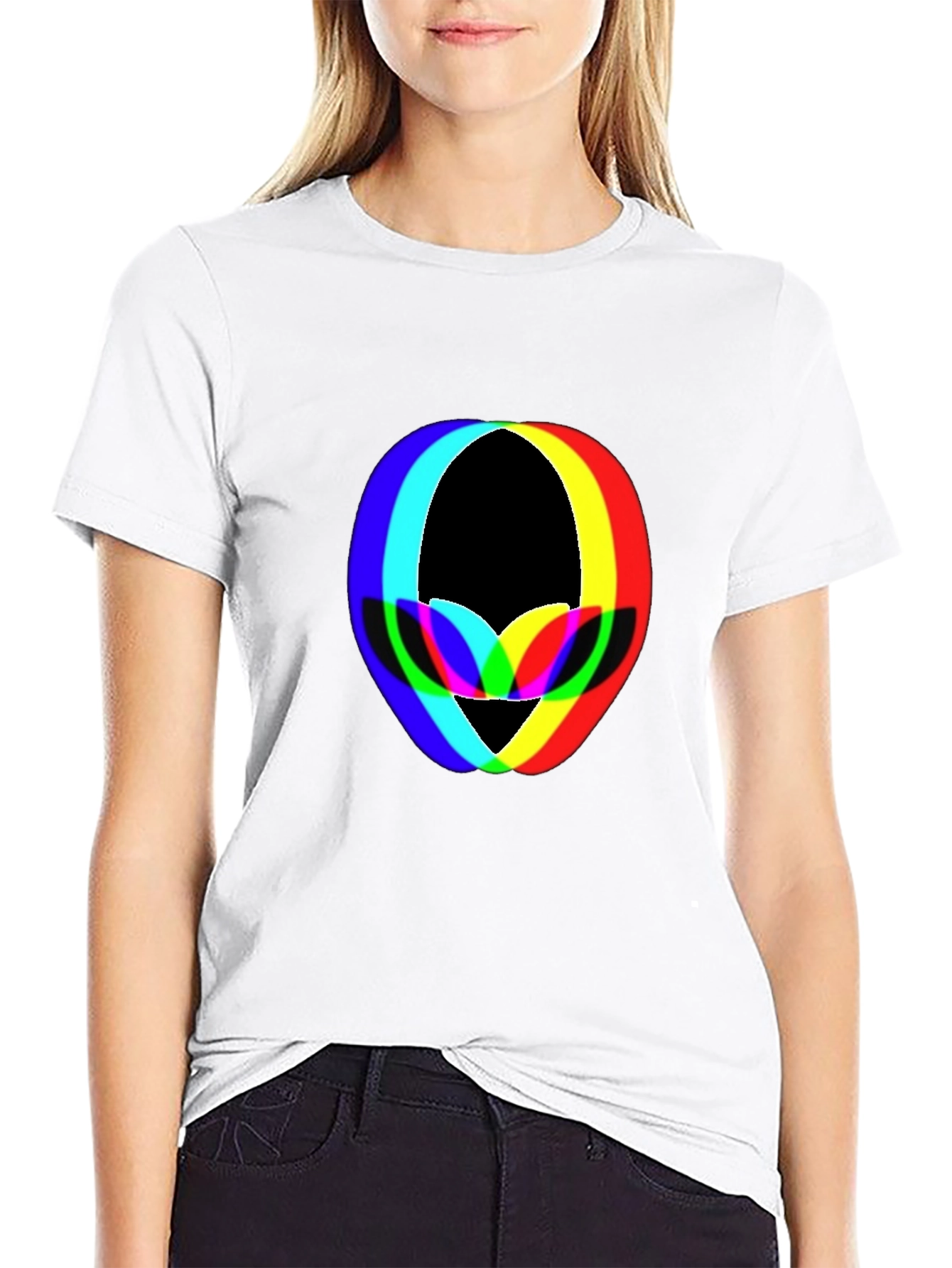Retro Alien Head Graphic T-Shirt