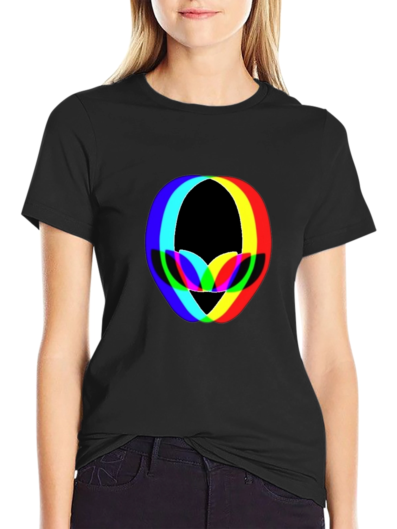Retro Alien Head Graphic T-Shirt