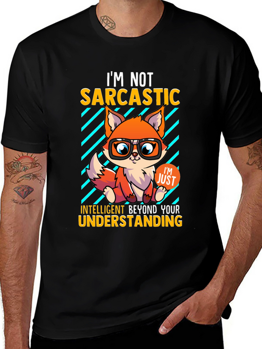 Sarcastic Fox Graphic Tee - Intelligent Humor