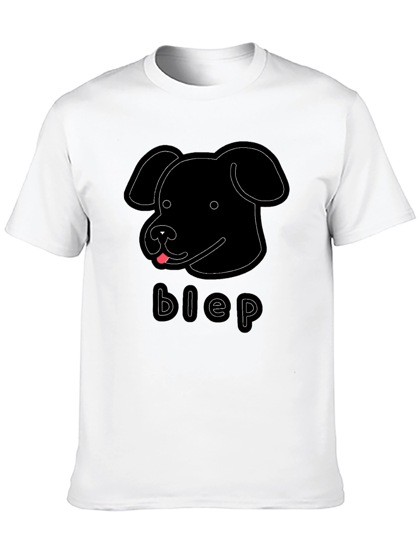 Blep Dog Graphic Tee - Mens Black T-Shirt