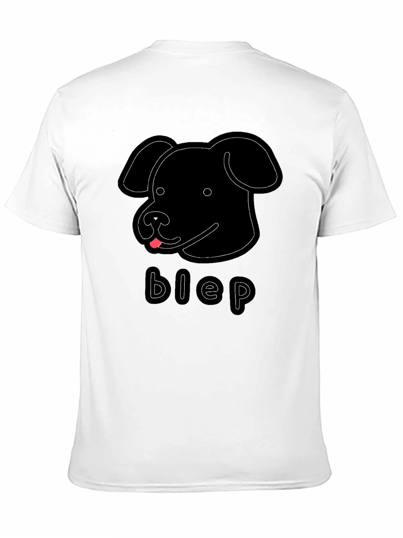 Blep Dog Graphic Tee - Mens Black T-Shirt