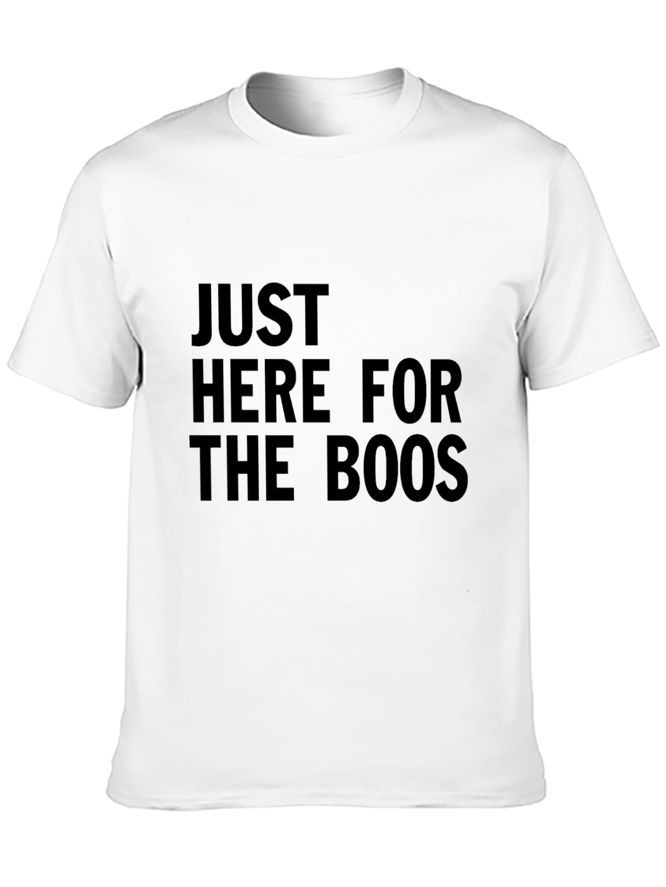 Just Here For The Boos Black Graphic Tee