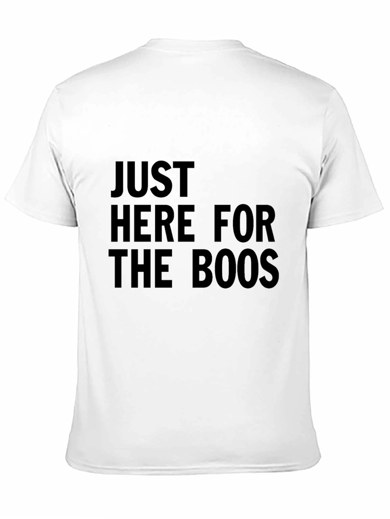 Just Here For The Boos Black Graphic Tee