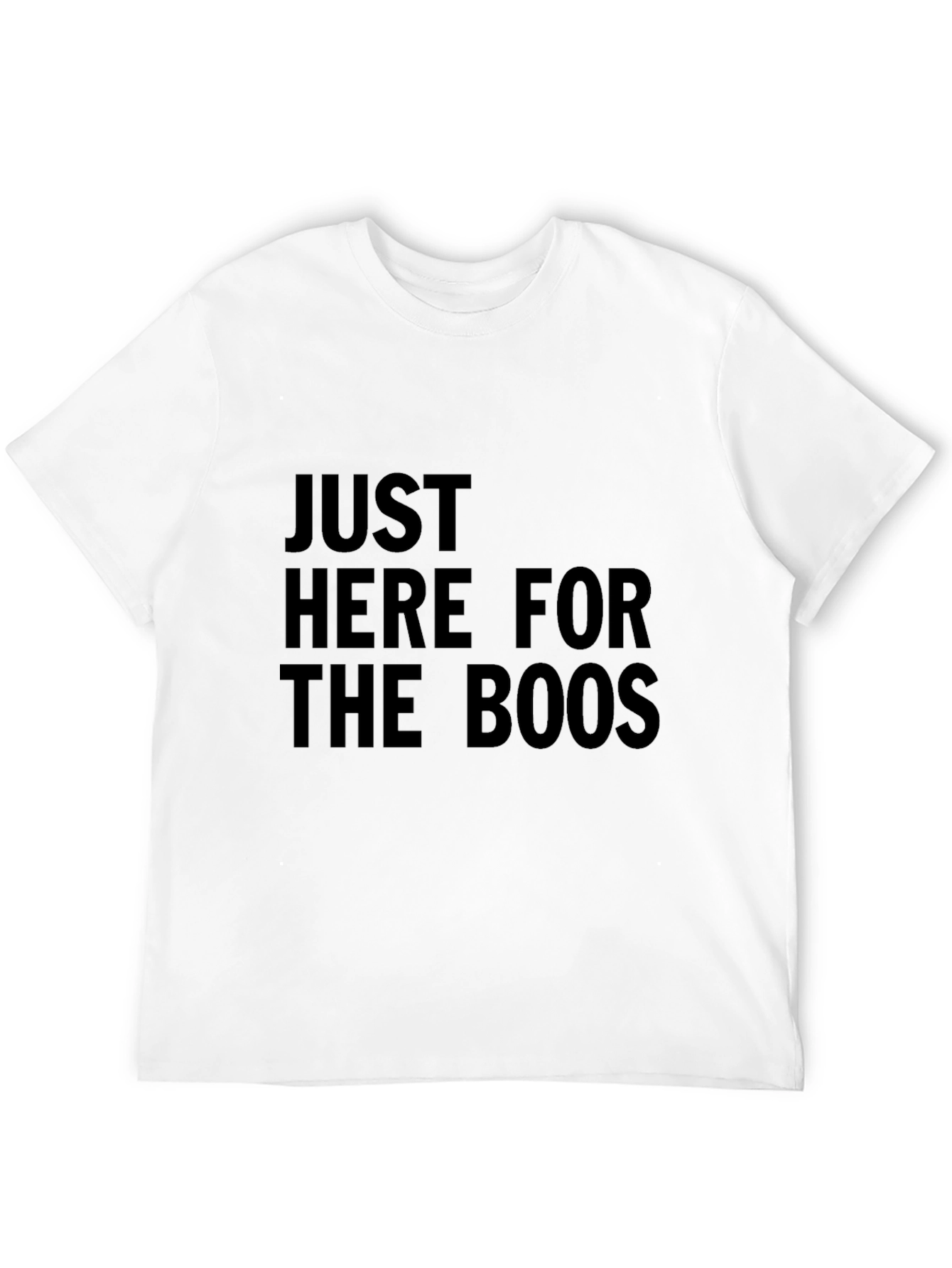Just Here For The Boos Black Graphic Tee