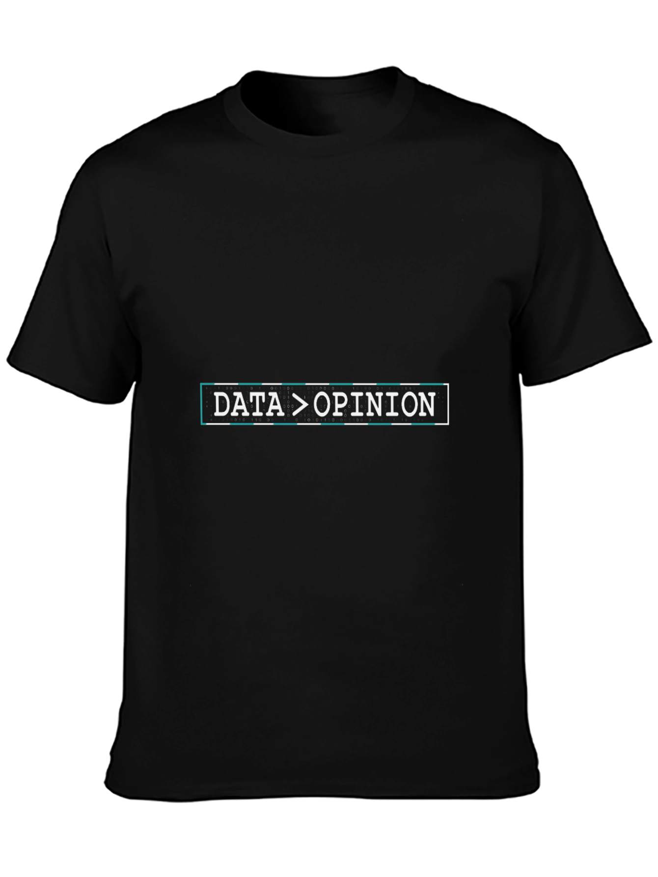 Data Over Opinion Black T-Shirt