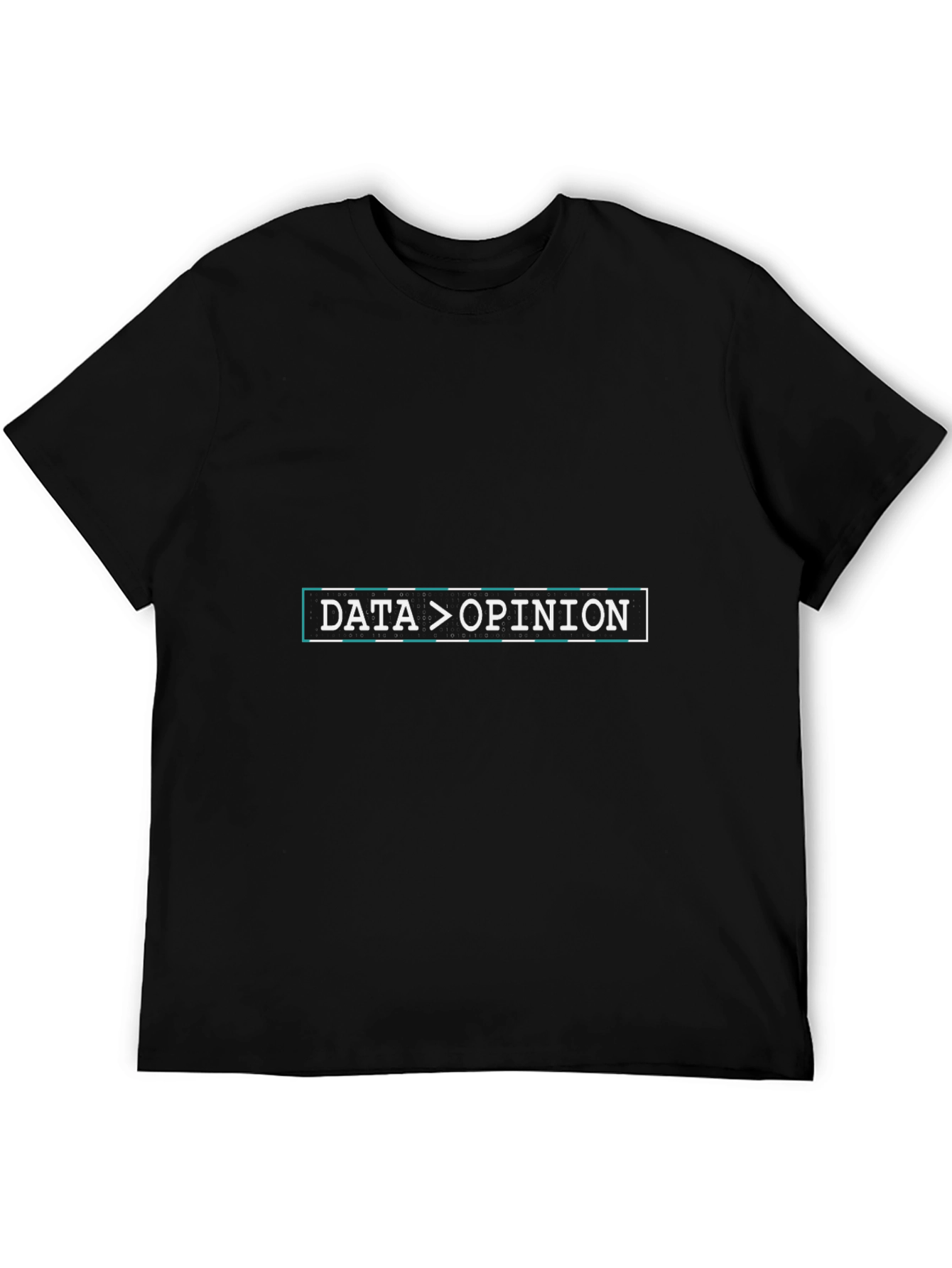 Data Over Opinion Black T-Shirt