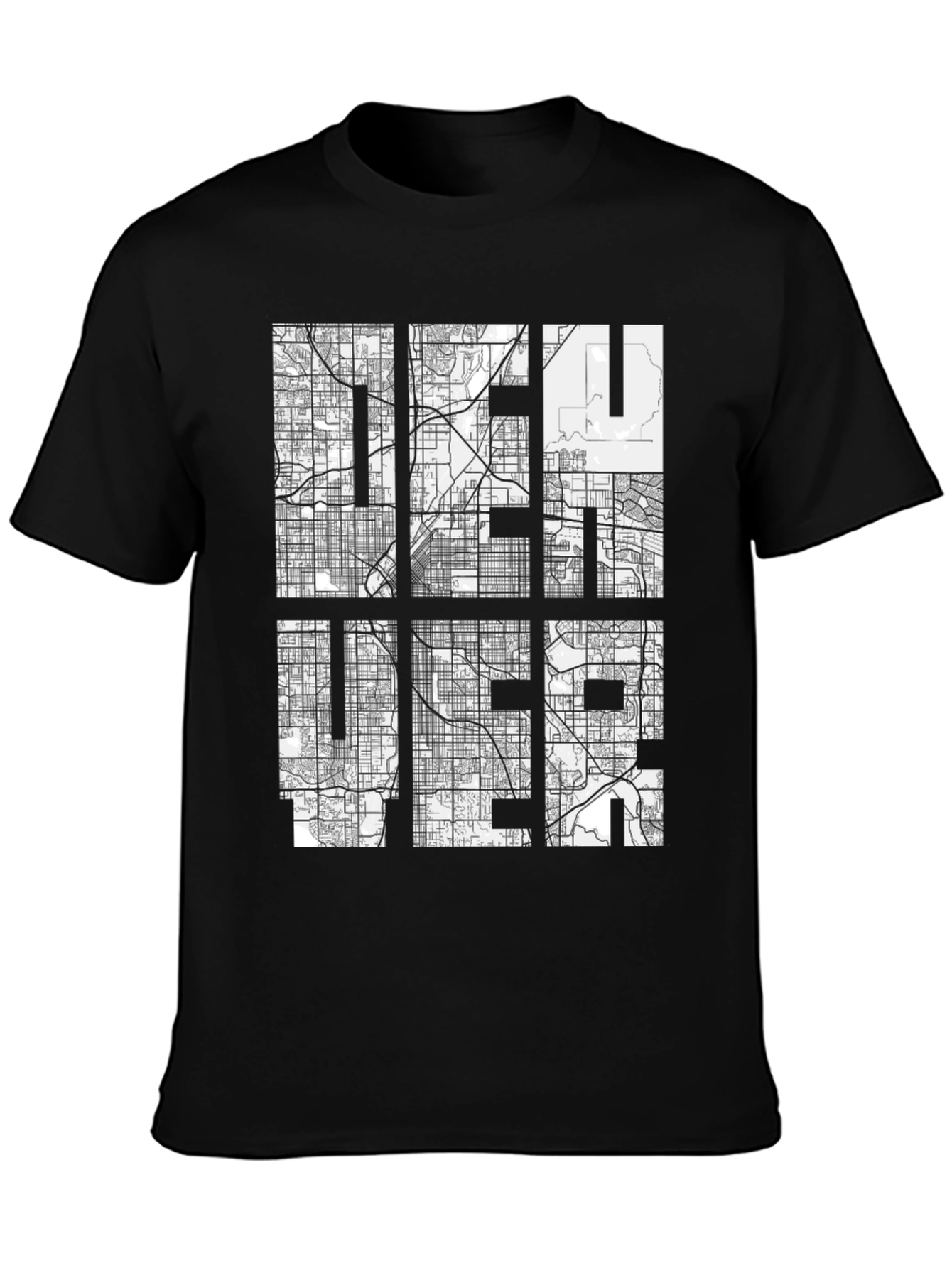 Urban Grid Tee - City Map Design