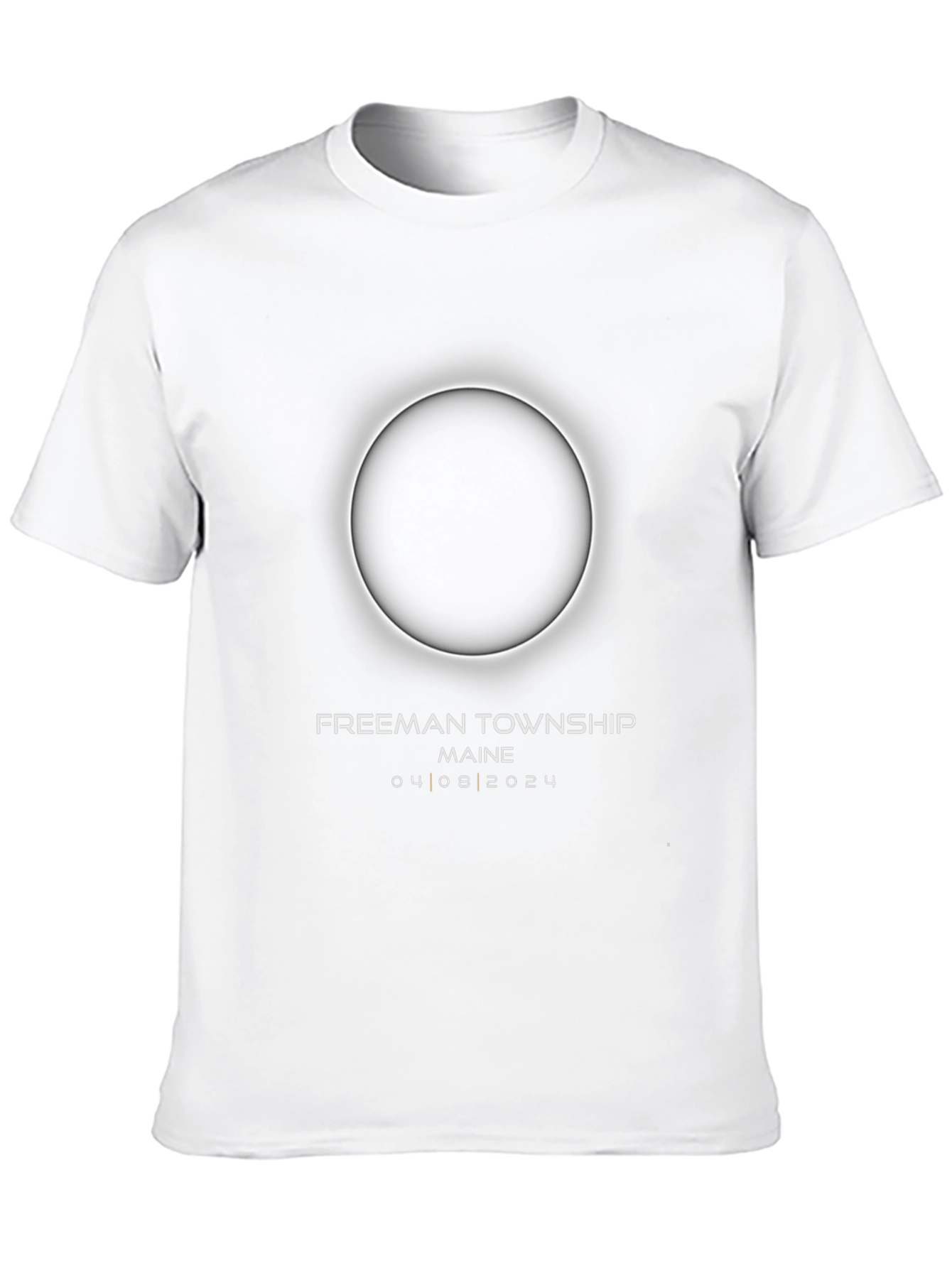 Freeman Township Maine Eclipse April 8 2024 T-Shirt