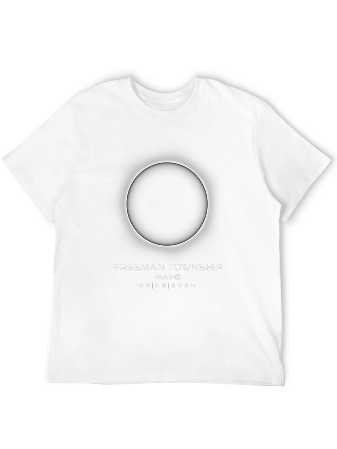 Freeman Township Maine Eclipse April 8 2024 T-Shirt