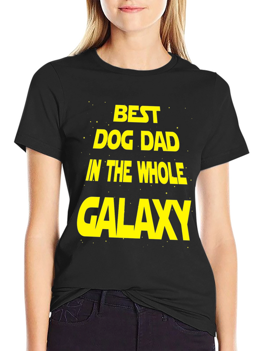 Best Dog Dad Galaxy T-Shirt