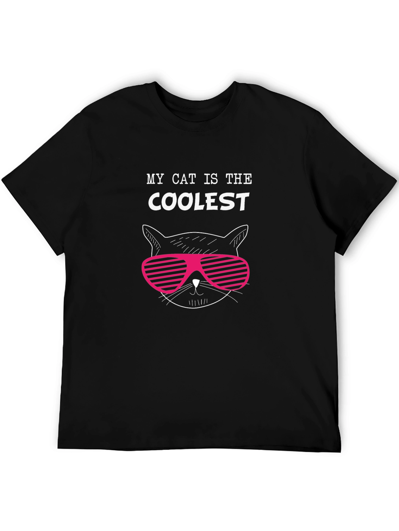 Cool Cat Graphic Tee - Black