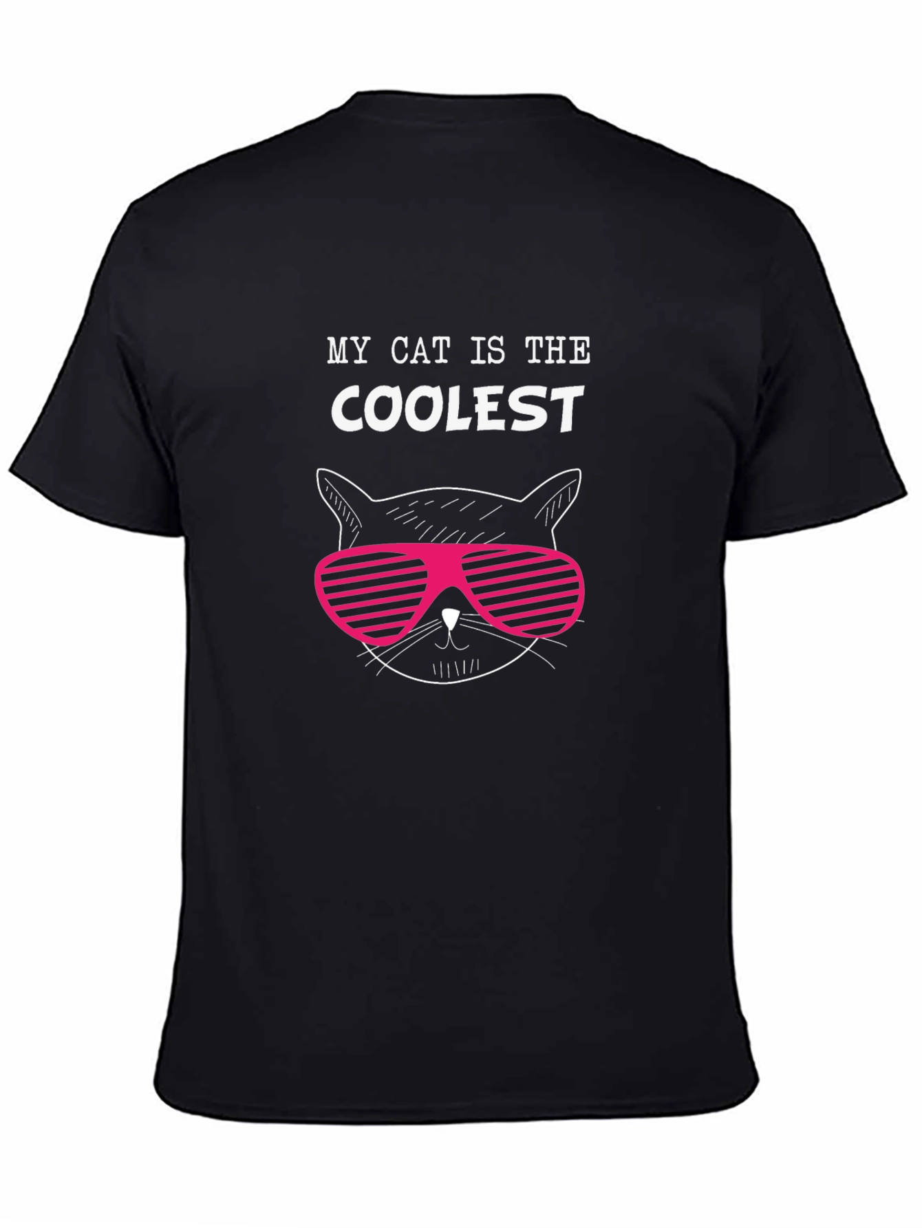 Cool Cat Graphic Tee - Black