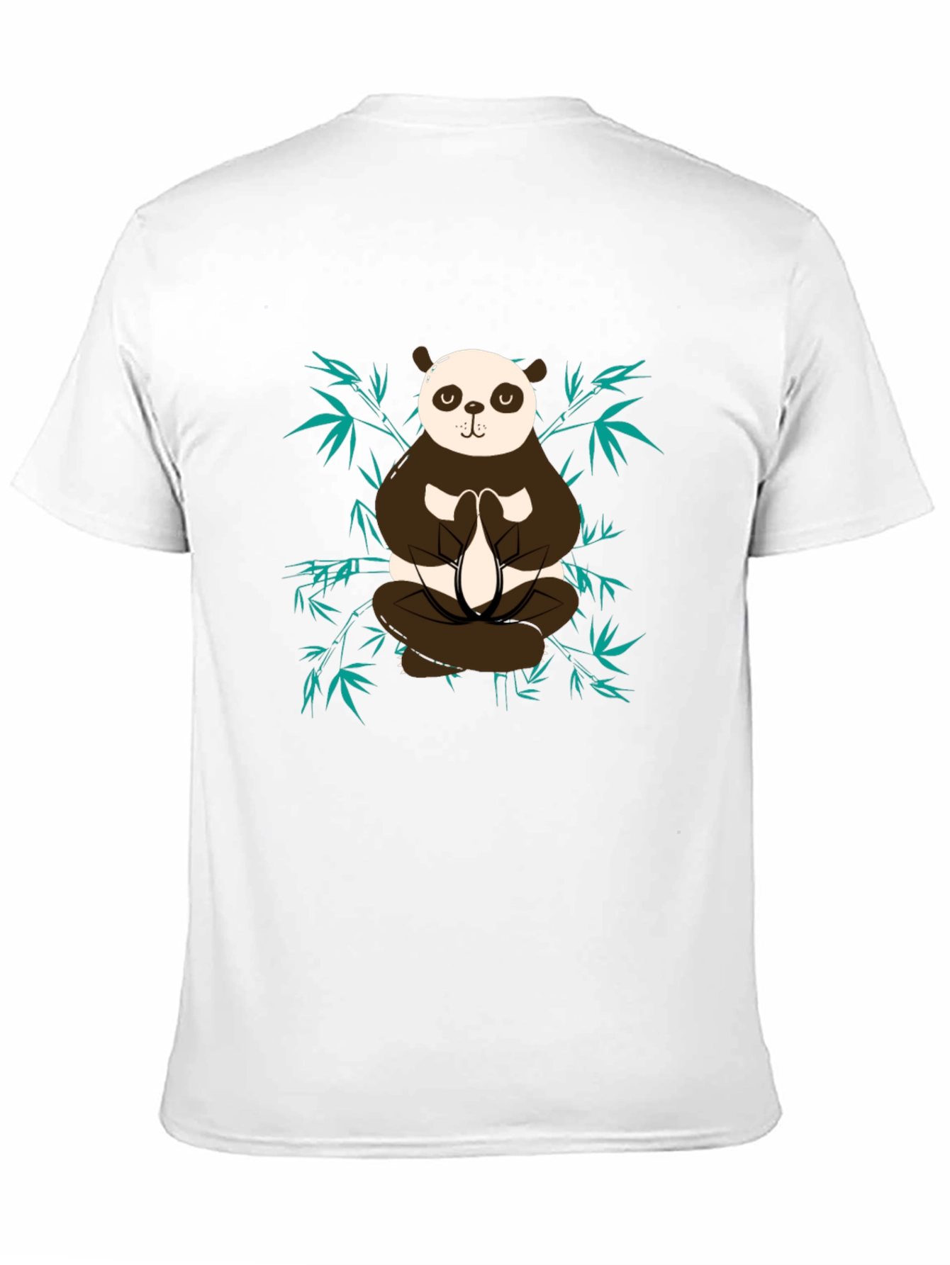 Meditating Panda Graphic Tee - Zen Style Shirt