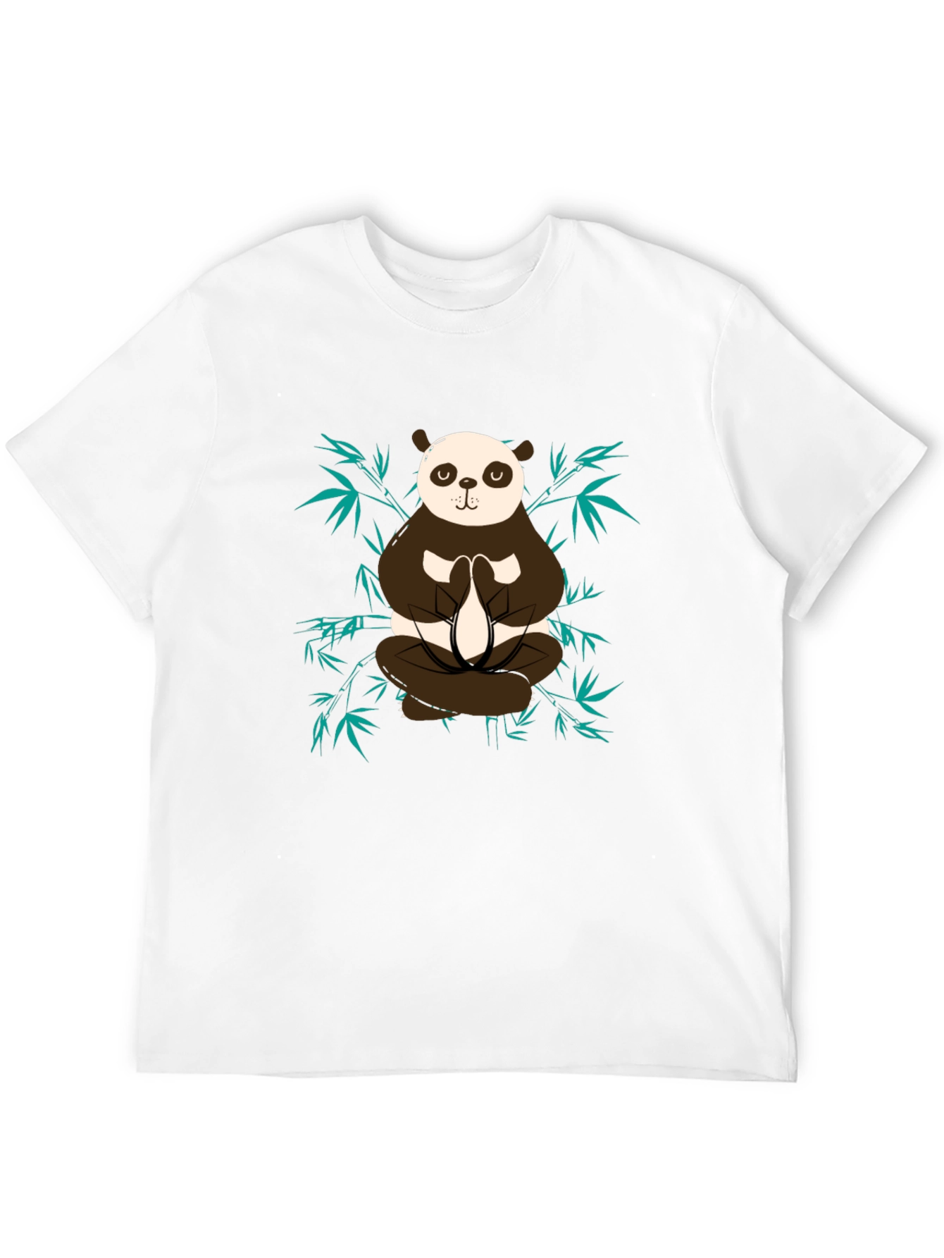 Meditating Panda Graphic Tee - Zen Style Shirt