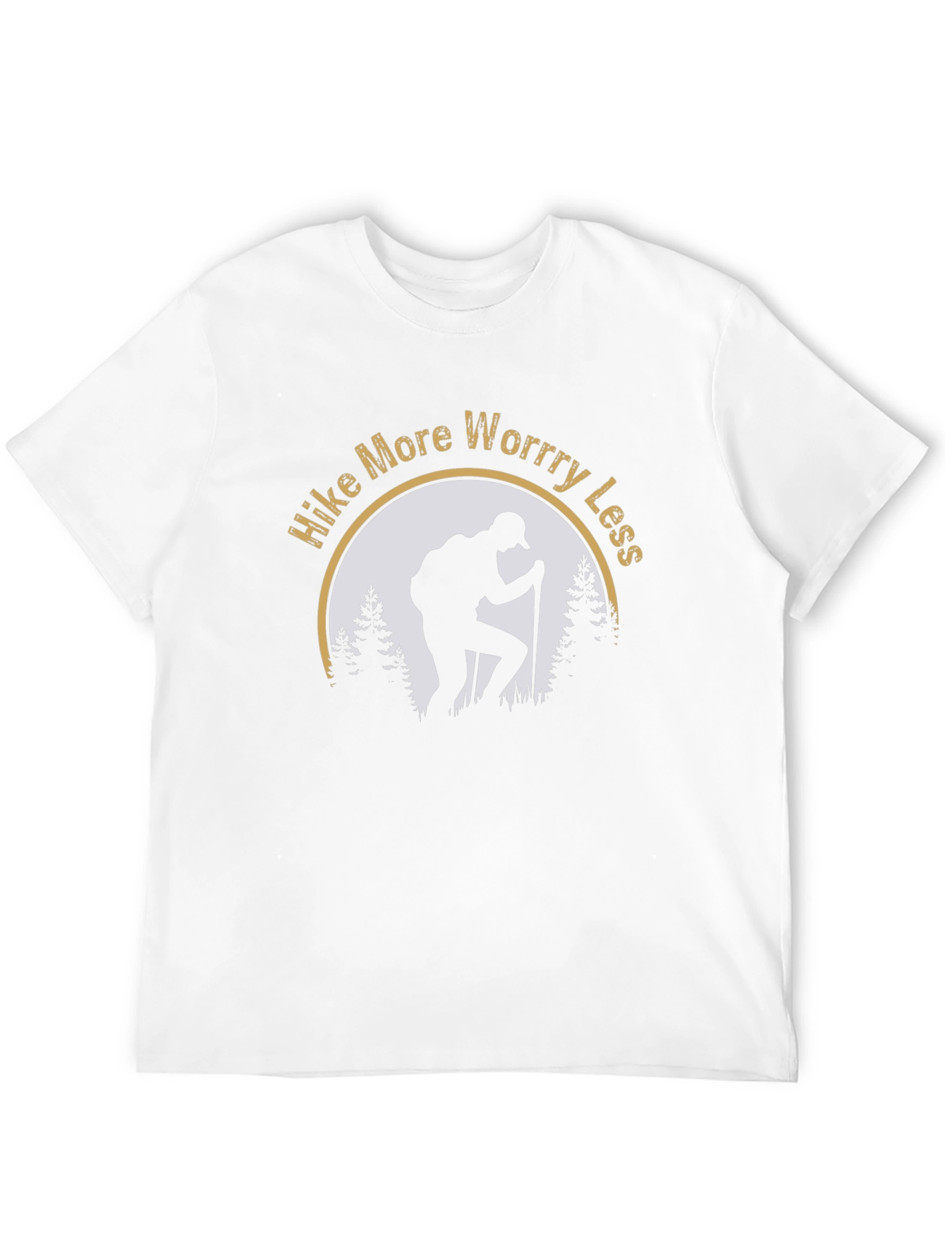 Hike More Worry Less Black T-Shirt
