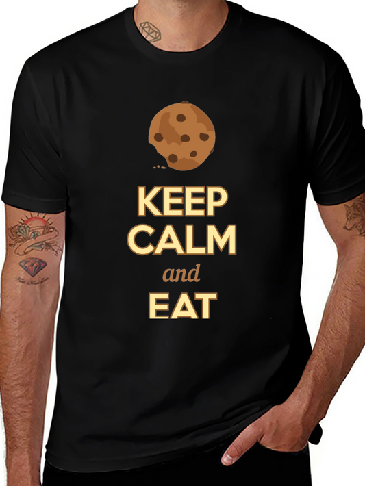 Keep Calm and Eat Cookie T-Shirt - Soft Cotton Tee