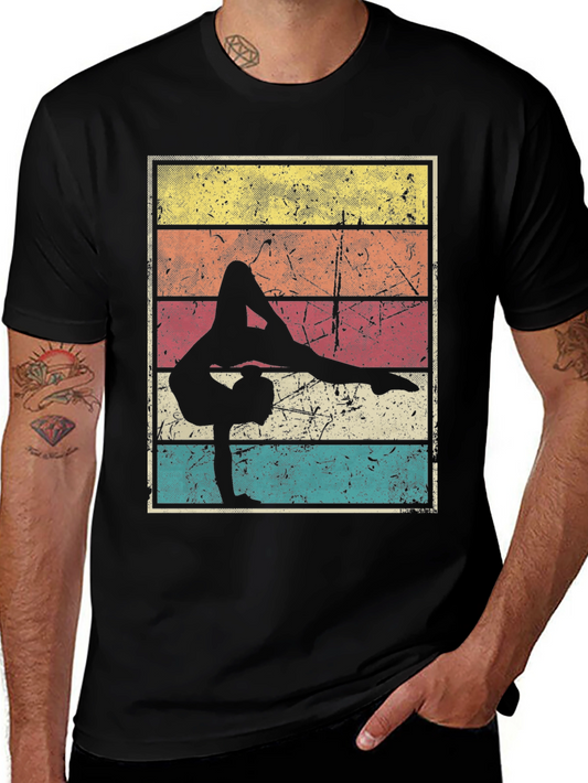 Vintage Yoga Pose Graphic Tee