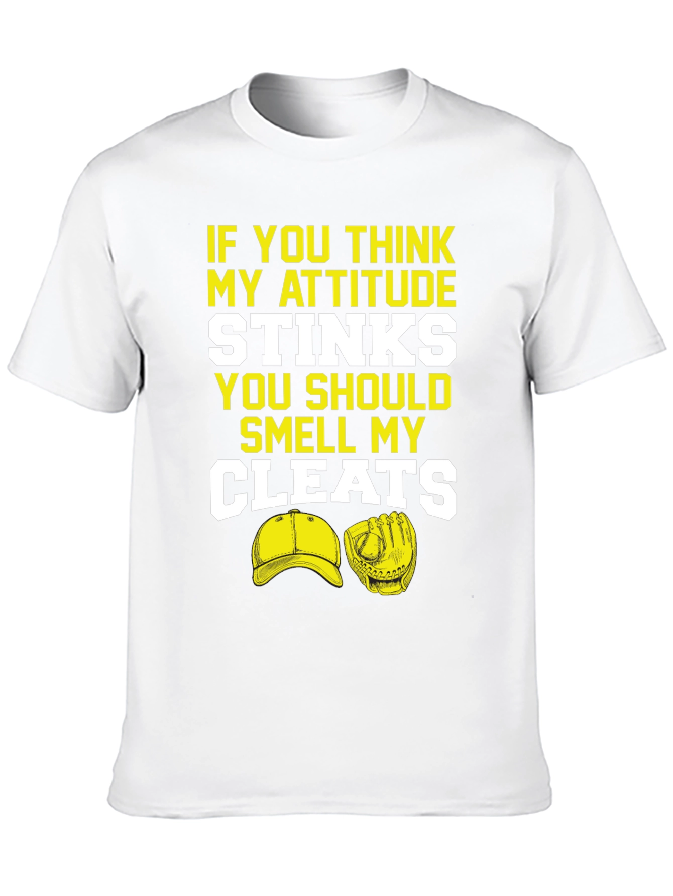 Attitude Stinks Smell Cleats Graphic T-Shirt