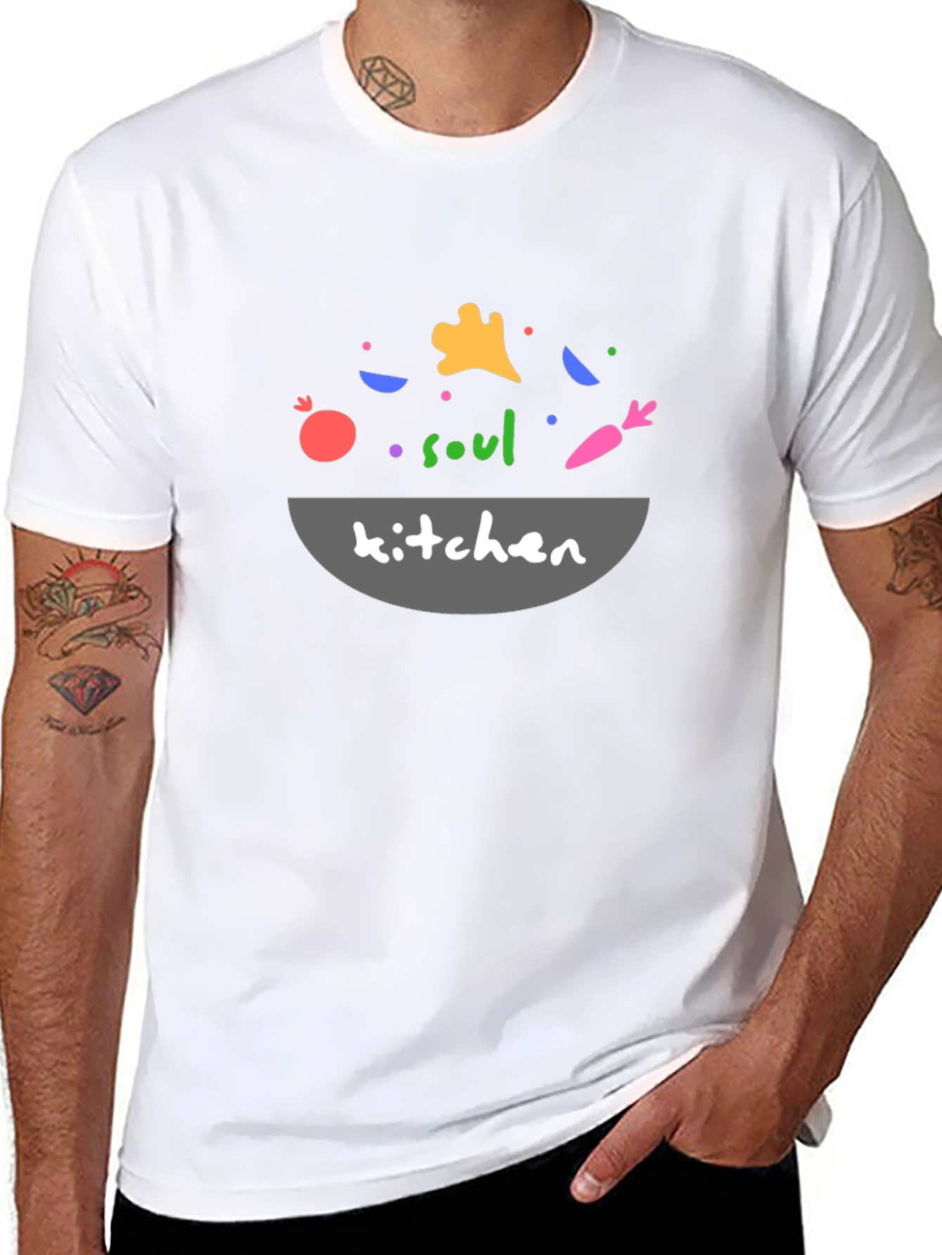 Soul Kitchen Black Graphic Tee