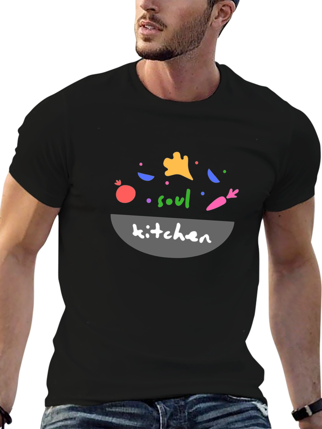 Soul Kitchen Black Graphic Tee