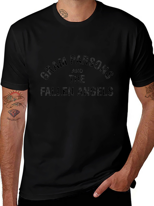 Gram Parsons and The Fallen Angels Black T-Shirt