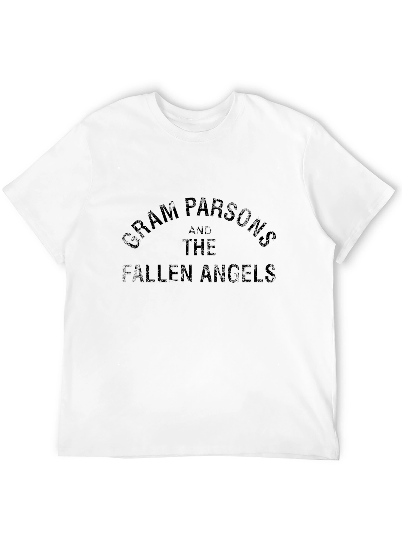 Gram Parsons and The Fallen Angels Black T-Shirt
