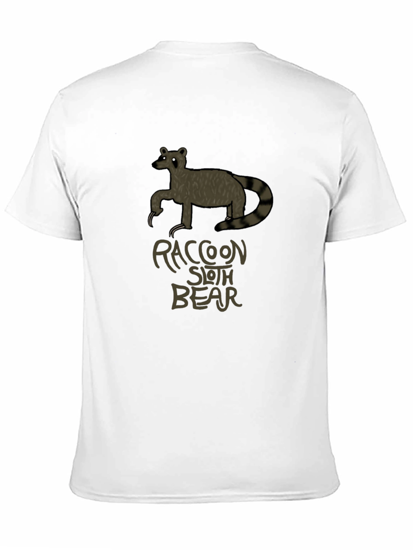 Raccoon Sloth Bear T-Shirt - Unique Graphic Tee