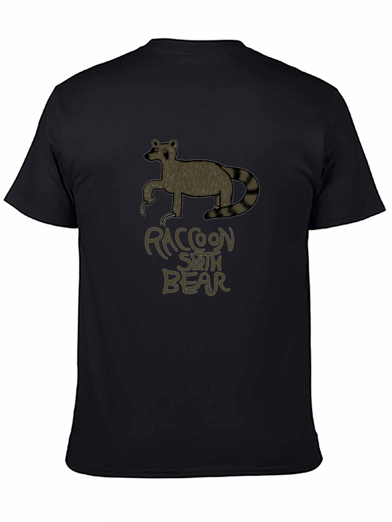 Raccoon Sloth Bear T-Shirt - Unique Graphic Tee