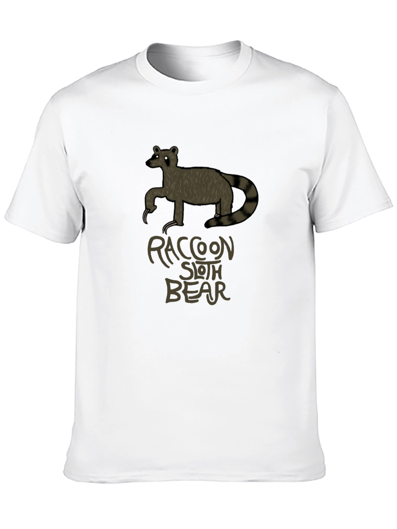 Raccoon Sloth Bear T-Shirt - Unique Graphic Tee