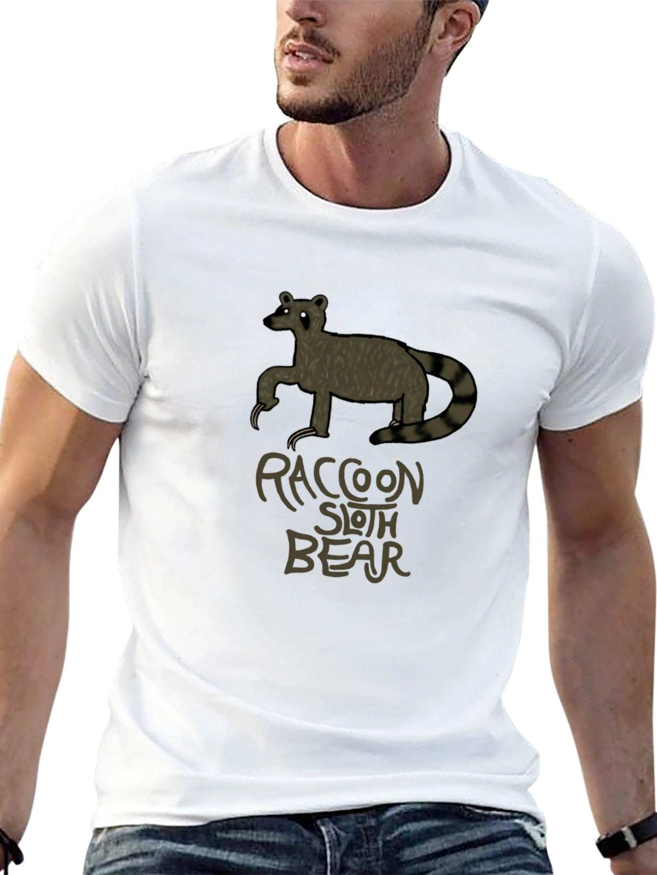 Raccoon Sloth Bear T-Shirt - Unique Graphic Tee